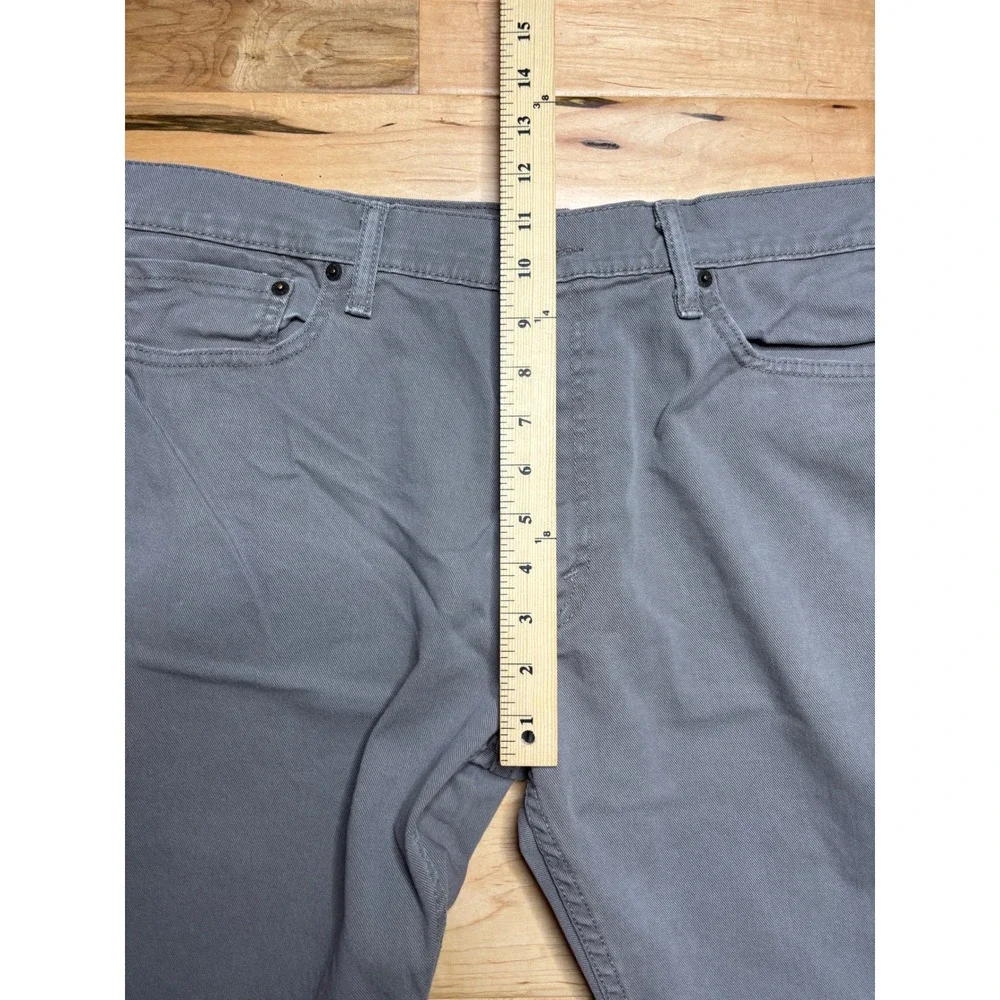 Levi's 513 Slim Straight Jeans Mens 36x31 (Tag 36x32) Grey Stretch Denim